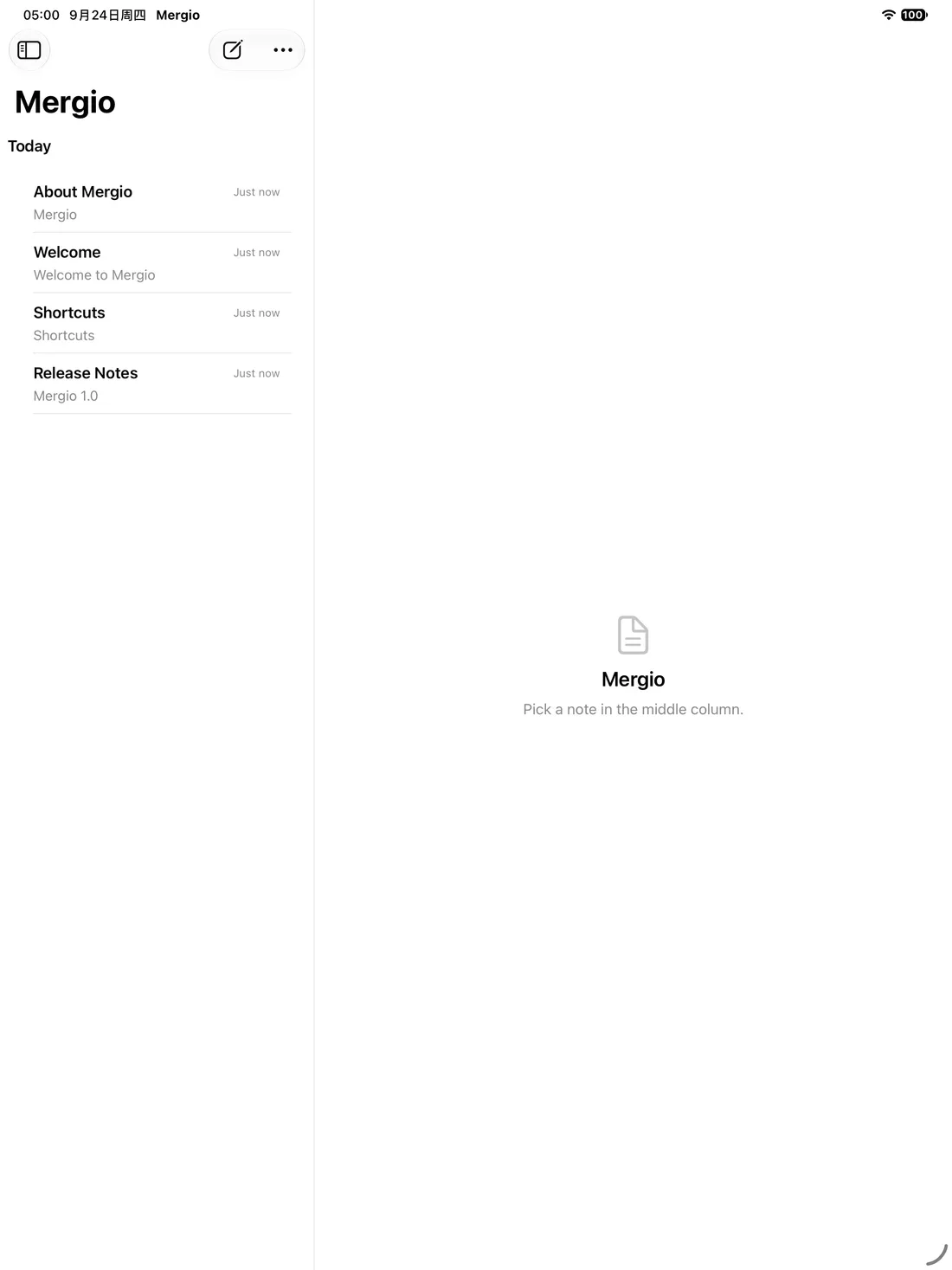 Mergio — On iPad (1)