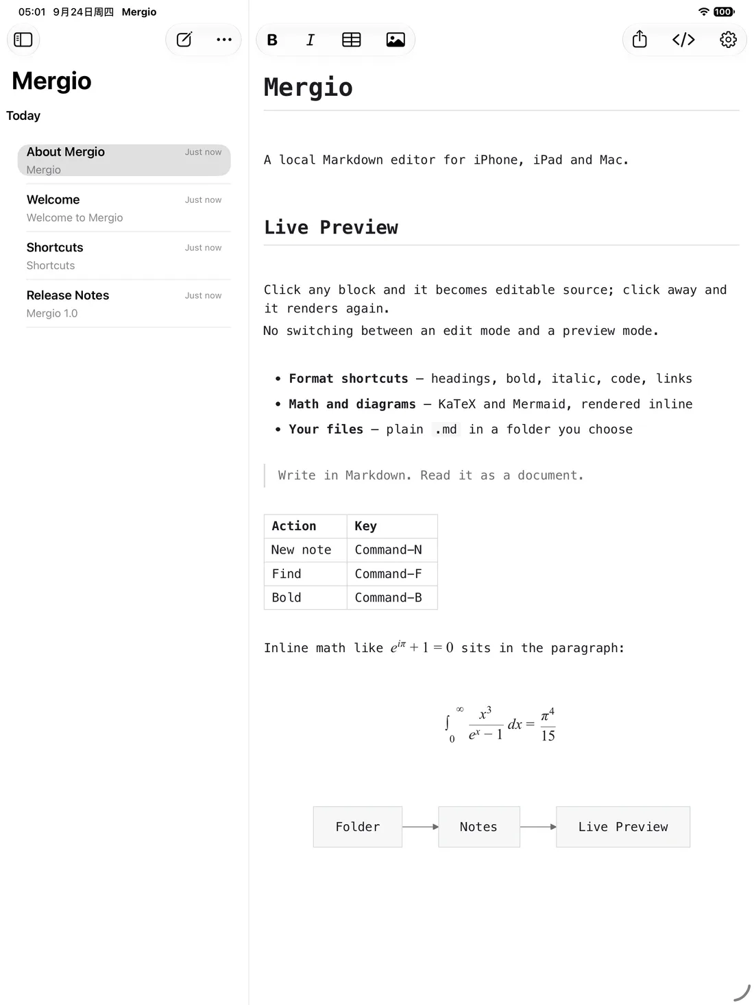 Mergio — On iPad (2)